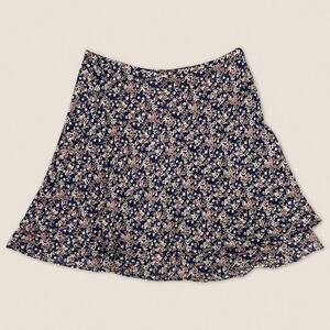 Vintage‎ Floral Midi Tiered Skirt | Express | Size Medium